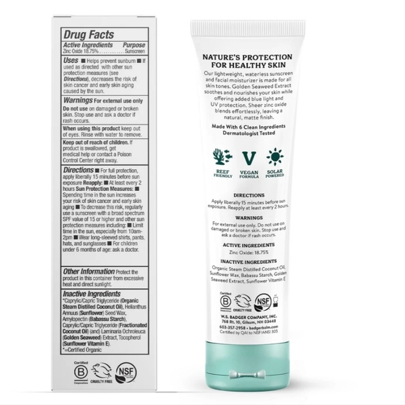 Badger Face 30 Mineral sunscreen - Picture 2 of 2